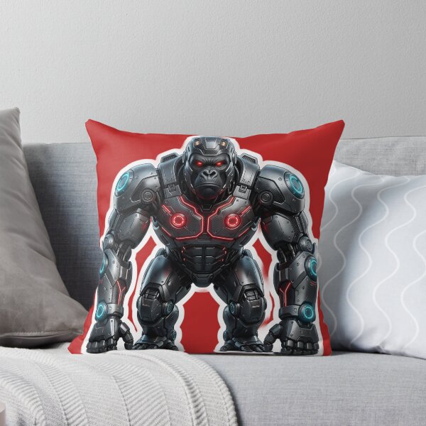 Item preview, Cybernetic Gorilla Sticker 4 | Futuristic Robot Ape | Sci-Fi Mecha Gorilla | AI Android Beast | Cyberpunk Robot Animal Art designed and sold by Bhaskar Digital Art.
