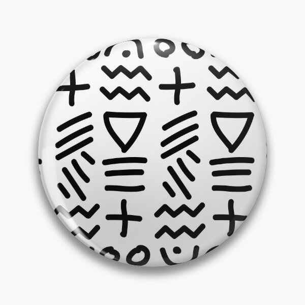 Item preview, African Bogolan Geometric Pattern - Lime Black & white designed and sold by Wolagno.