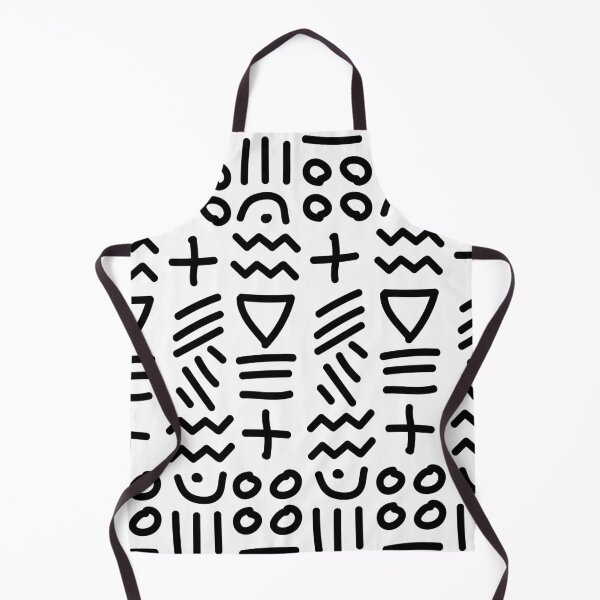 Item preview, African Bogolan Geometric Pattern - Lime Black & white designed and sold by Wolagno.
