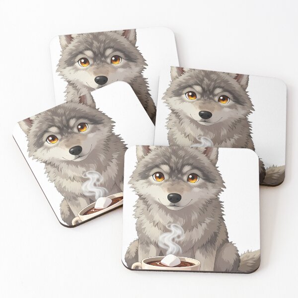 Item preview, Gray Wolf Puppy Hot Chocolate designed and sold by pumsquare.