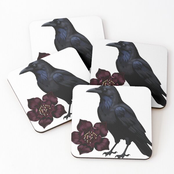 Item preview, Crow Dark Cocoa Flower designed and sold by IllumeInk.