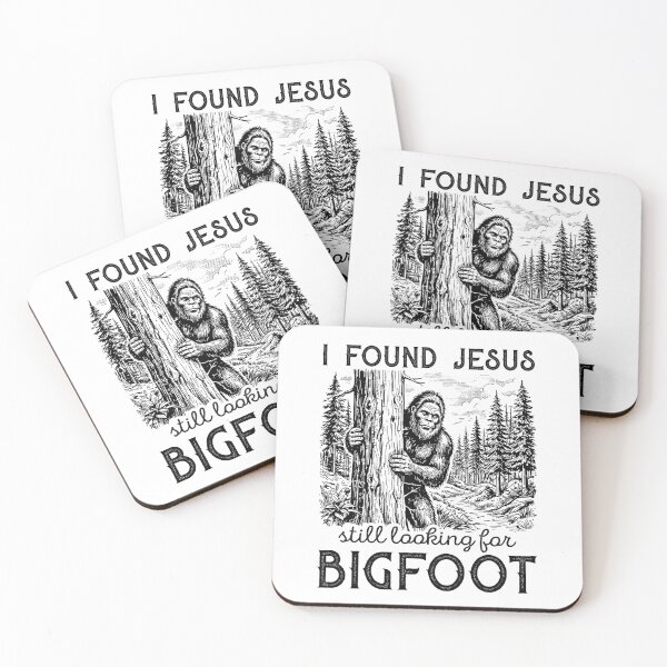 Item preview, I Found Jesus Still Looking For Bigfoot Funny Christian designed and sold by Hedoraxe.