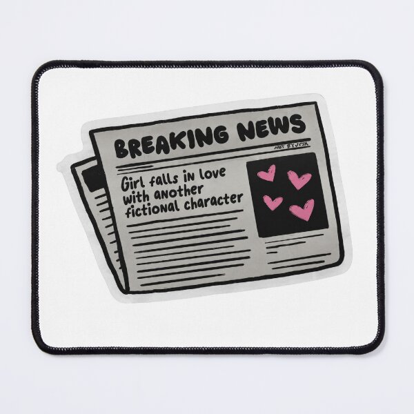 Item preview, Girl Falls in Love with Another Fictional Character | Bookish Kindle Stickers designed and sold by PatternFly.