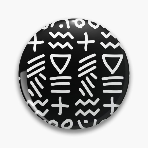 Item preview, African Bogolan Geometric Pattern - Lime White & Black designed and sold by Wolagno.
