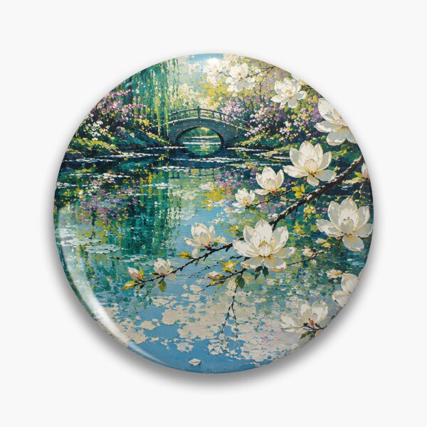 Item preview, Spring reflections in a serene garden designed and sold by glenhiggins.