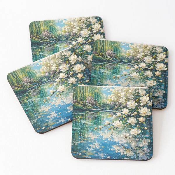 Item preview, Spring reflections in a serene garden designed and sold by glenhiggins.