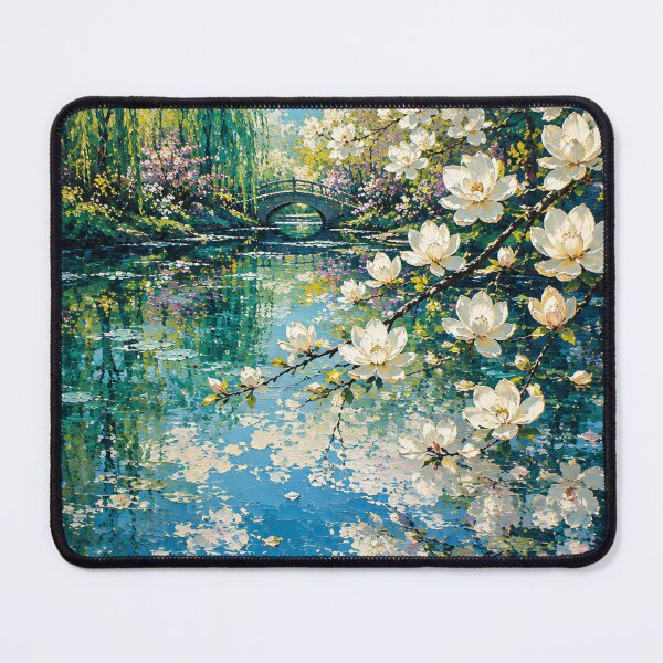 Item preview, Spring reflections in a serene garden designed and sold by glenhiggins.