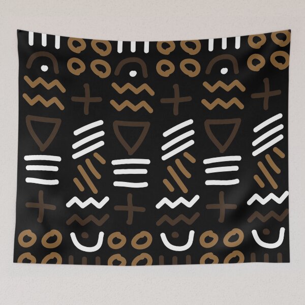 Item preview, African Bogolan Geometric Pattern designed and sold by Wolagno.