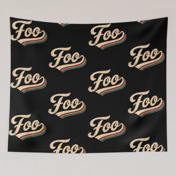 Item preview, Retro Foo Inspired Rock Fan Vintage Design designed and sold by Glow-Paw-Studio.