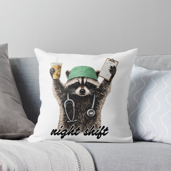 Item preview, Night Shift Raccoon designed and sold by ladycerebellum.