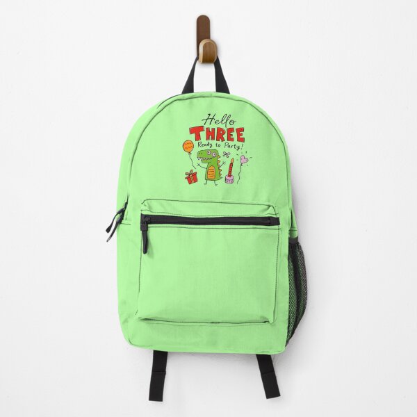 Item preview, Hello Three Ready to Party 3rd Birthday Cute Dinosaur Kids T-Shirt | Three-Rex Toddler Dino Party 3 Year Old Birthday Boy Girl Gift designed and sold by illeN-Art-World.
