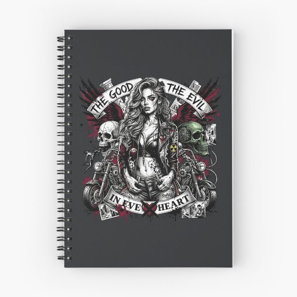 Item preview, Gothic Biker Woman Skull Collage designed and sold by Voodoo Store Paranormal Collections.