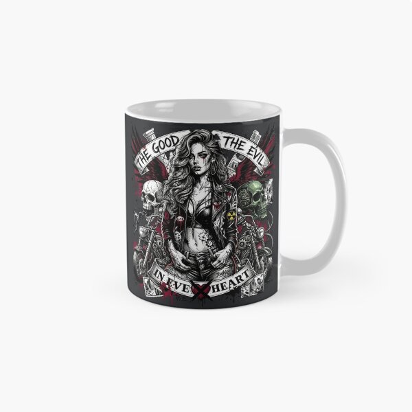 Item preview, Gothic Biker Woman Skull Collage designed and sold by Voodoo Store Paranormal Collections.