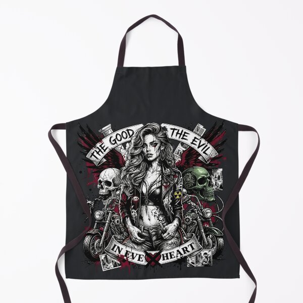 Item preview, Gothic Biker Woman Skull Collage designed and sold by Voodoo Store Paranormal Collections.