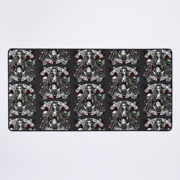 Item preview, Gothic Biker Woman Skull Collage designed and sold by Voodoo Store Paranormal Collections.