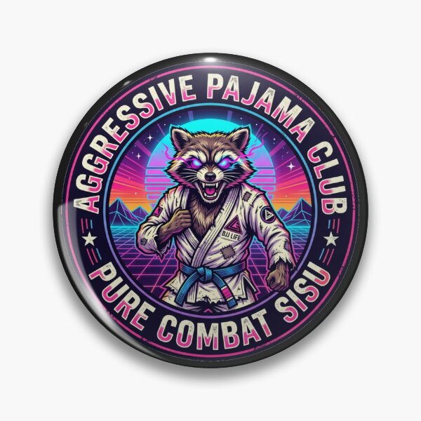 Item preview, Jimothy Raccoon - BJJ Aggressive Pajama Club designed and sold by SisuPrintsCo.