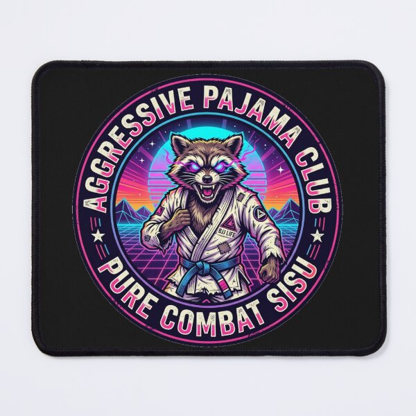 Item preview, Jimothy Raccoon - BJJ Aggressive Pajama Club designed and sold by SisuPrintsCo.