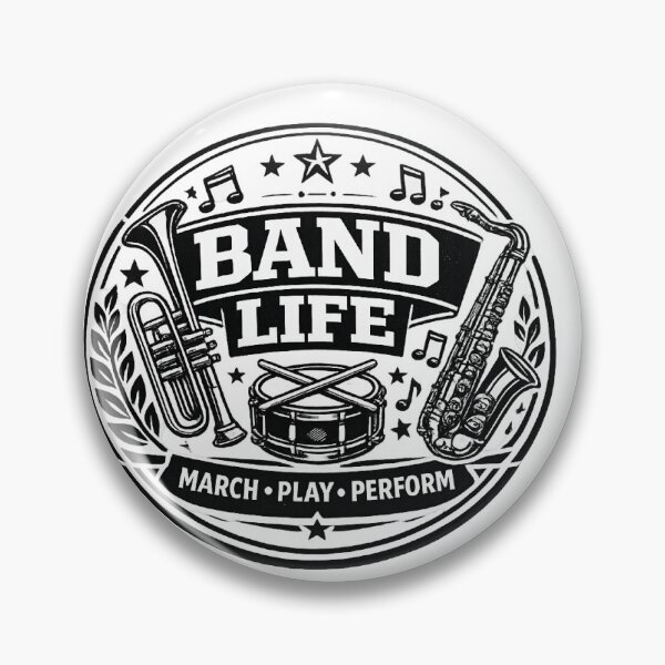 Item preview, Band Life Vintage Emblem | March Play Perform | School Band Music T-Shirt designed and sold by DesignNadine.