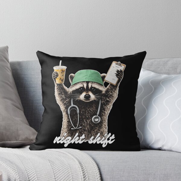 Item preview, Night Shift Raccoon designed and sold by ladycerebellum.