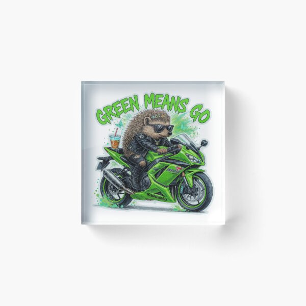 Item preview, Green Means Go - Ninja Boba Tea Ride designed and sold by Hellulandia - no nää ny vaa o tämmöne.