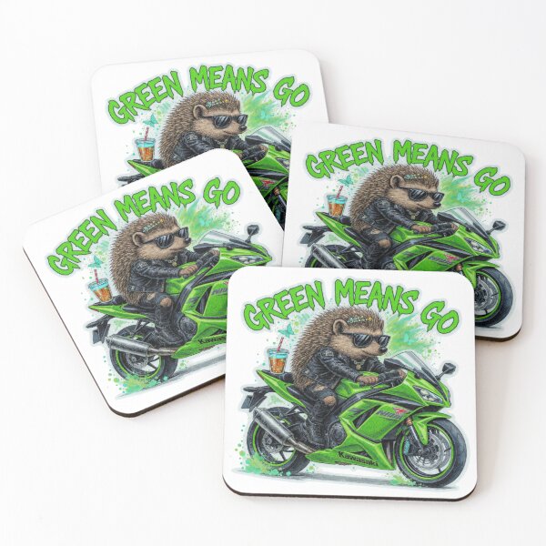 Item preview, Green Means Go - Ninja Boba Tea Ride designed and sold by Hellulandia - no nää ny vaa o tämmöne.