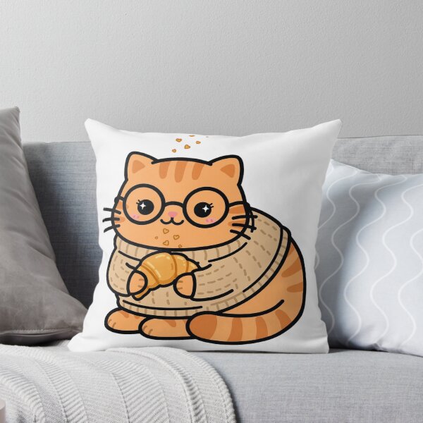 Artikelvorschau, Gemütliches Croissant-Katzen-Bäckerei-Geschenk entworfen und verkauft von ShirtHatch.