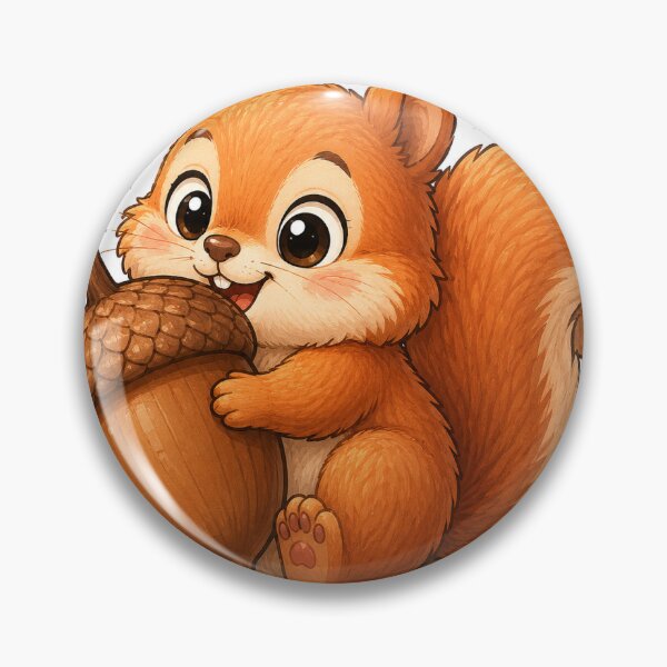 Item preview, Squirrel Hugging an Acorn designed and sold by InkPixell.