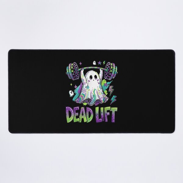 Item preview, Dead Lift Cute Ghost Weightlifting Funny Halloween Gym Fitness Motivation Design designed and sold by DaphoLatara.