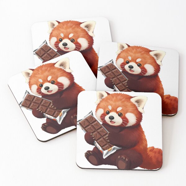 Item preview, Red Panda Chocolate Bar Hug designed and sold by pumsquare.