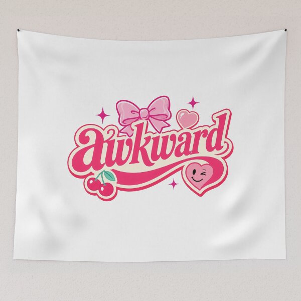 Item preview, Awkward Cute Girly Typography Design designed and sold by RedCircleArt.