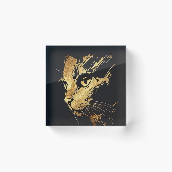 Item preview, Golden Ink Cat designed and sold by TitiaDesign.