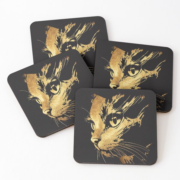 Item preview, Golden Ink Cat designed and sold by TitiaDesign.