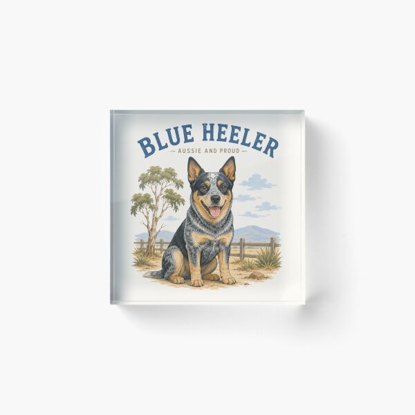 Item preview, Blue Heeler Aussie Icon  designed and sold by PamLeeDesign.