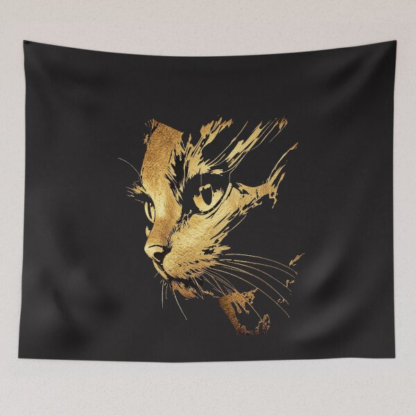 Item preview, Golden Ink Cat designed and sold by TitiaDesign.