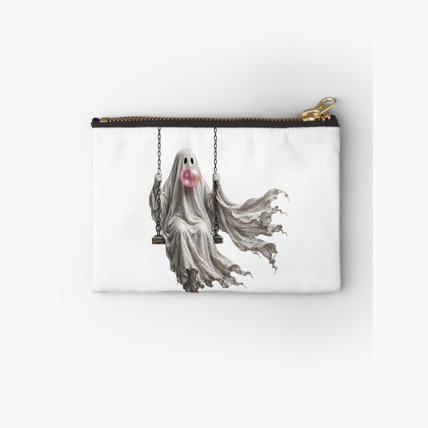 Item preview, Cute Ghost Blowing Bubble Gum Swinging Spooky Halloween Aesthetic Fun Decor designed and sold by DaphoLatara.