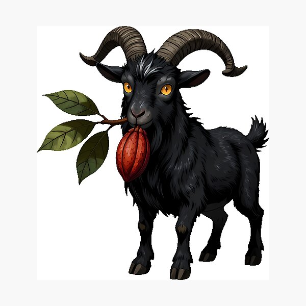 Item preview, Black Goat Dark Cacao designed and sold by IllumeInk.