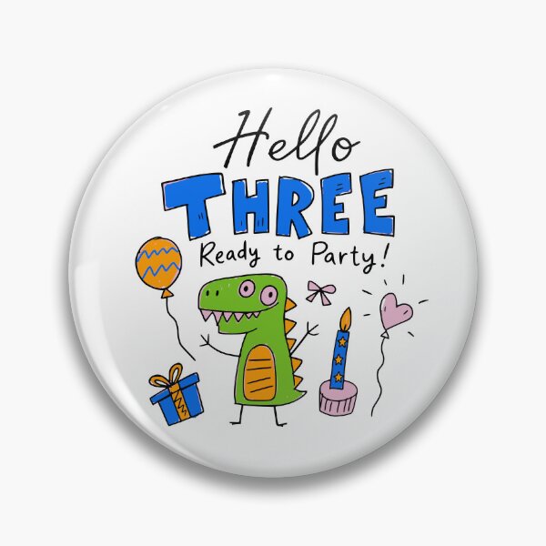 Item preview, Three-Rex Toddler Dino Party 3 Year Old Birthday Boy Girl Gift designed and sold by illeN-Art-World.