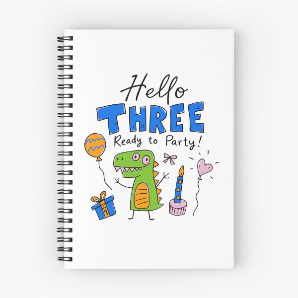 Item preview, Three-Rex Toddler Dino Party 3 Year Old Birthday Boy Girl Gift designed and sold by illeN-Art-World.