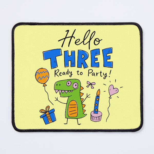 Item preview, Three-Rex Toddler Dino Party 3 Year Old Birthday Boy Girl Gift designed and sold by illeN-Art-World.