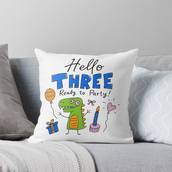 Item preview, Three-Rex Toddler Dino Party 3 Year Old Birthday Boy Girl Gift designed and sold by illeN-Art-World.