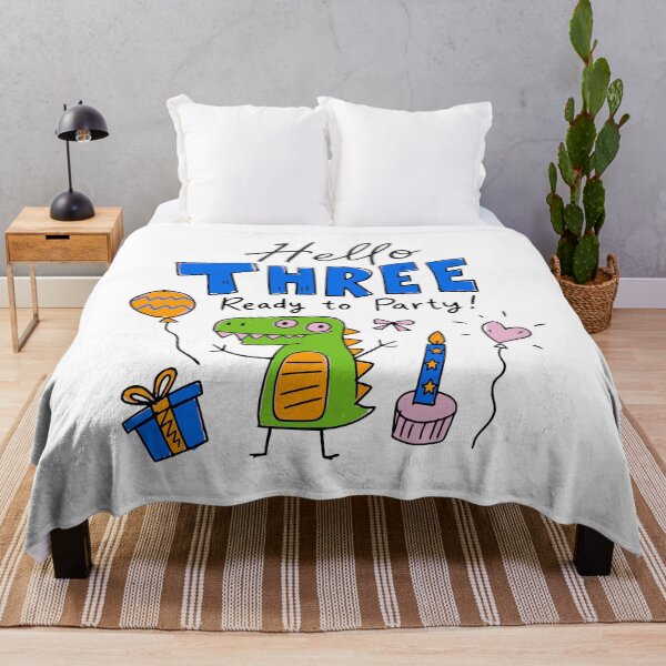 Item preview, Three-Rex Toddler Dino Party 3 Year Old Birthday Boy Girl Gift designed and sold by illeN-Art-World.
