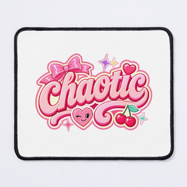 Item preview, Chaotic Cute Girly Typography Design designed and sold by RedCircleArt.