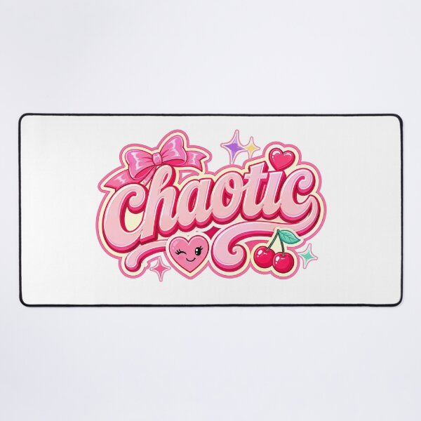 Item preview, Chaotic Cute Girly Typography Design designed and sold by RedCircleArt.