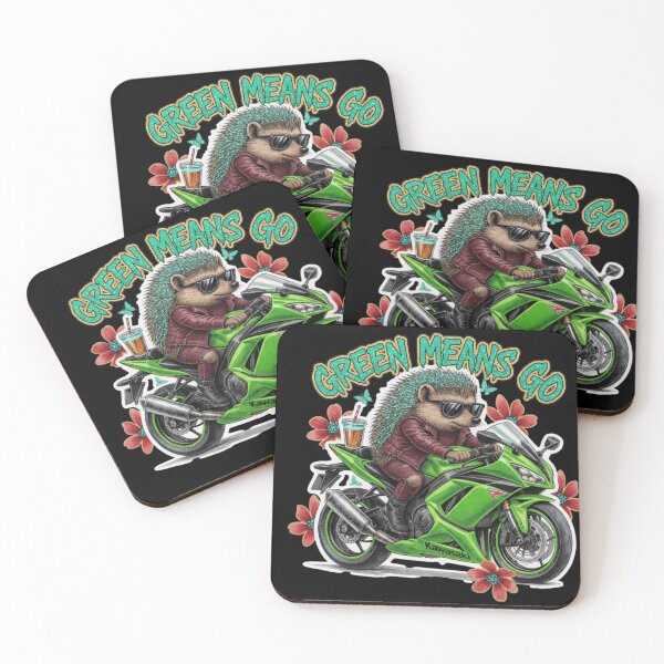 Item preview, Green Means Go - Ninja Boba Tea Ride designed and sold by Hellulandia - no nää ny vaa o tämmöne.