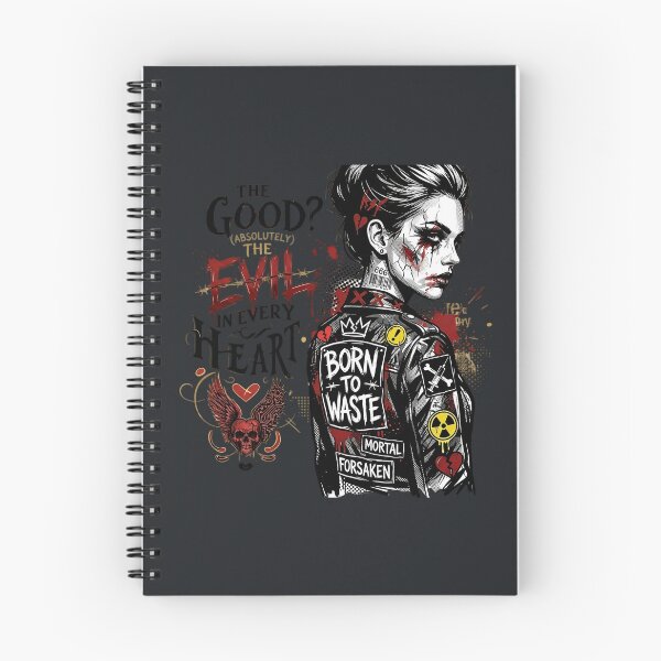 Item preview, Punk Woman Leather Jacket Collage designed and sold by Voodoo Store Paranormal Collections.