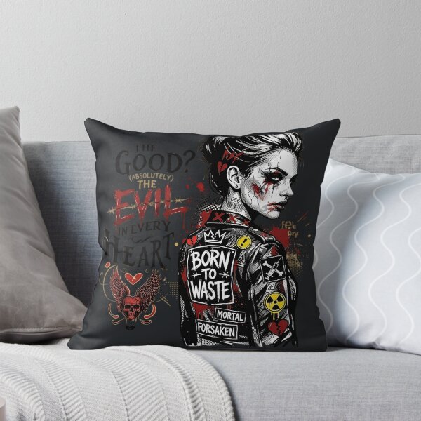 Item preview, Punk Woman Leather Jacket Collage designed and sold by Voodoo Store Paranormal Collections.