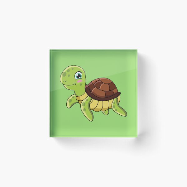 Item preview, Cute Cartoon Sea Turtle Baby Turtle Kawaii Art designed and sold by SolutionsArt.