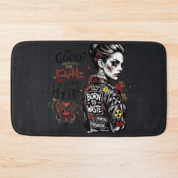 Item preview, Punk Woman Leather Jacket Collage designed and sold by Voodoo Store Paranormal Collections.
