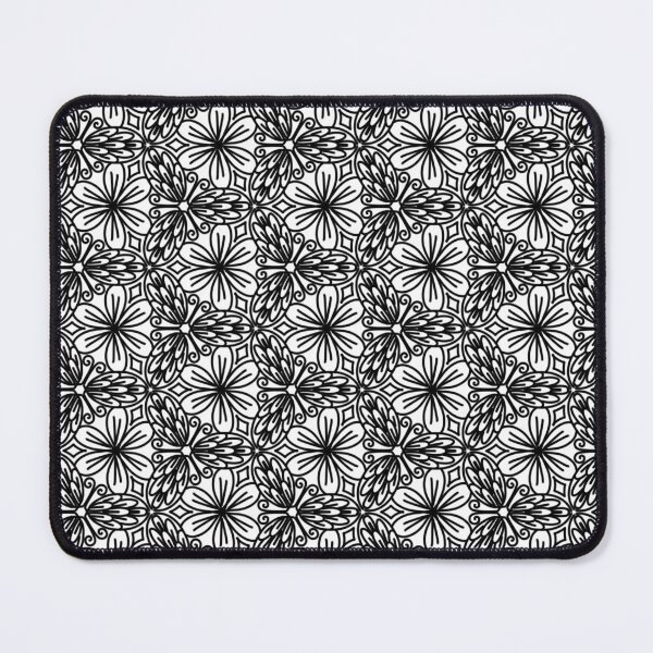 Item preview, Intricate Black Floral Tessellation Pattern designed and sold by Sasitee.