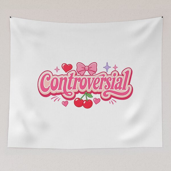Item preview, Controversial Cute Girly Typography Design designed and sold by RedCircleArt.